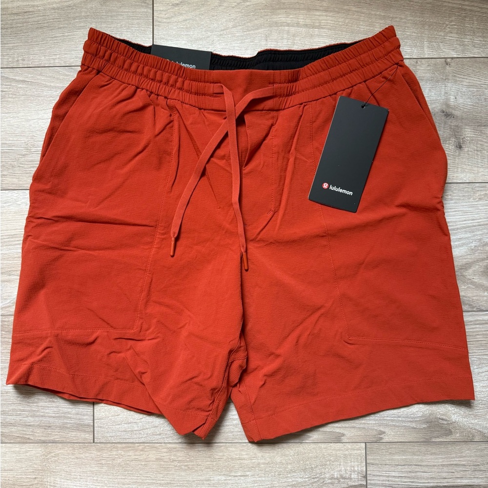 NWT Lululemon Bowline Short 8” Aztek Brick Size L